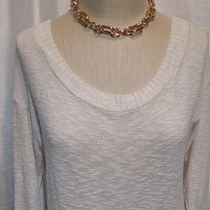 Express White Knit Sweater
